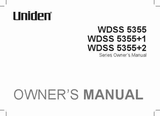 Uniden Cordless Telephone WDSS 5355+1-page_pdf
